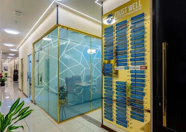 Name Board on Reception & Office